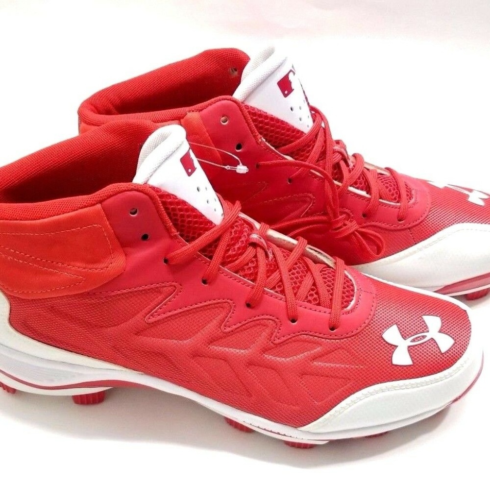 New UNDER ARMOUR UA Heater Mid Cleats Shoes